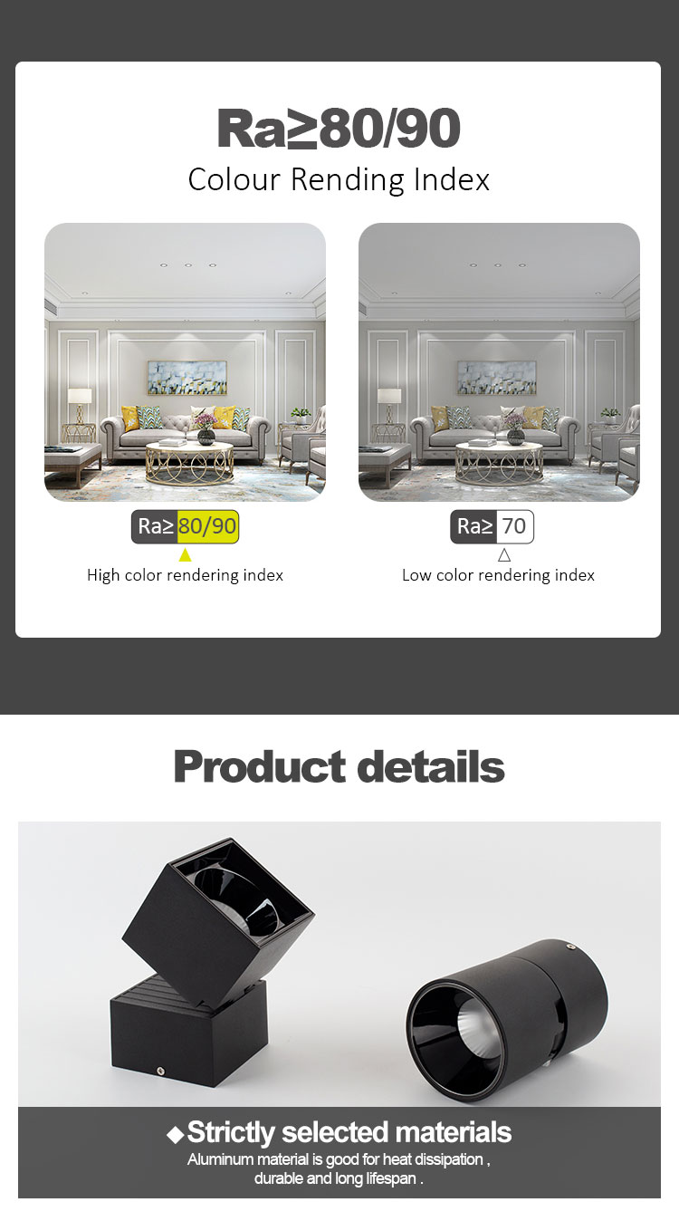 round square surface mounted downlight round square surface mounted downlight