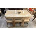 Marble Dining table set  Rectangle