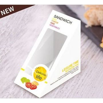 Custom Triangular Paper Sandwich Caixas de Embalagem