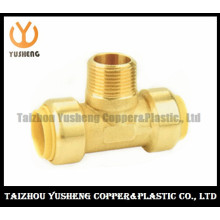 Male Brass Unleaded Quick-Connect T-Joint Fittings (YS3009)