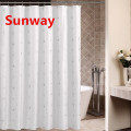 White Fabric Shower Curtain