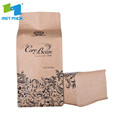 custom printed compostable kraft paper aluminum stand up pouch