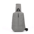 Leisure Waterproof Outdoor Men's Sling Gray Chest Bag