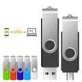 Unidad flash USB dual de plástico Otg de 32 gb