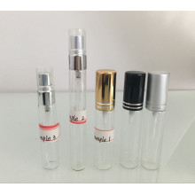 Empty Transparent 8ml 10ml Tube Sampler Glass Scent Bottle