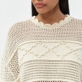 Lady's Handmade Crochet Top Women Sweater