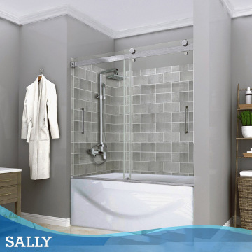 SALLY Bathroom Bathtub Double Sliding Bypass Shower Doors