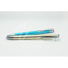 Promotion Aluminum Click Pen with Silver String