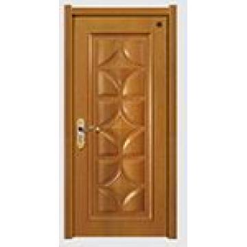 Decorative Solid Wood Composite Paint Exterior Door