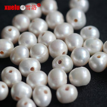 12-15mm Round Large Hole Pérolas de água doce Beads Strands Wholesale