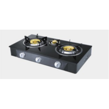 Red Colour Glass Gas Stove