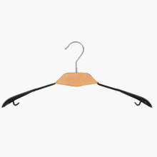 Little hook and PVC coated cloth hanger with wood