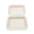 9''*6'' Sugarcane Takeaway Lunch Boxes Fast Food Container