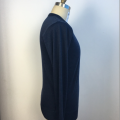 Men's Long Sleeves Dark Blue Sweater