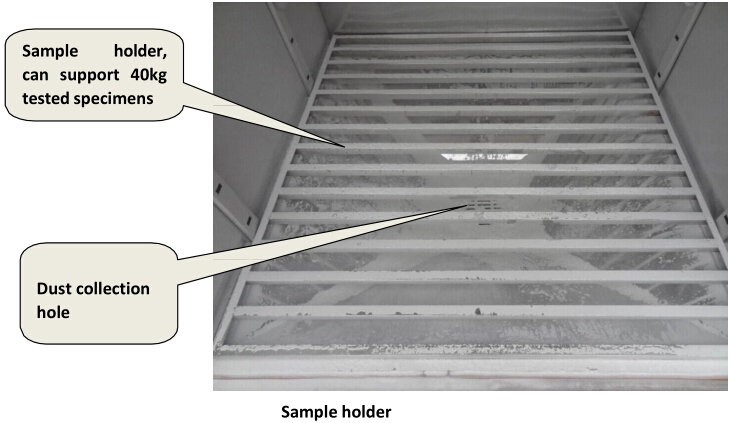 Dust proof test chamber