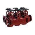 Cast iron double row globe valve box