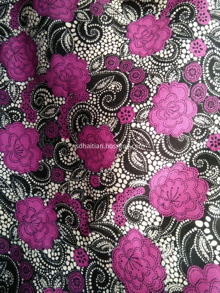 Rayon/viscose garment print fabrics