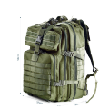 50L Tactical sac à dos camo vert