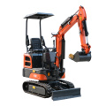 Small garden micro compact mini excavator 1 ton machine crawler digger for sale