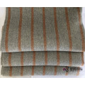 Brown Vertical Stripe 100% Wool Fabric