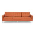 Florence Mitte des Jahrhunderts moderne Drei -Sitzer -Sofa