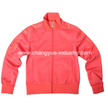 Couples sports jackets for fashionable design with knitted material