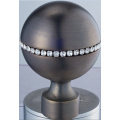 Metall-Vorhang Rod Turmknopf Ball mit Kristall