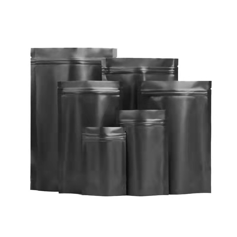 OEM Matt Black Stand Up Pouches With Zipper Aluminum Foil Bag For Coffee Beans/ Tea /Nut /Dry Fruit /Protein Powder Packaging1 OEM Matt Black Stand Up Pouches With Zipper Aluminum Foil Bag For Coffee Beans/ Tea /Nut /Dry Fruit /Protein Powder Packaging1