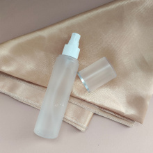 100ml 110ml 130ml 150ml Transparent Frosted Matte White Plastic PET Fine Mist Spray Bottle With White Sprayer Pump