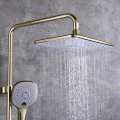 3 Way Exposed Bathroom Shower Mixer in Gold