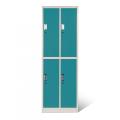 Two Tier Lockers 2-Tone Coloring 4 Doors