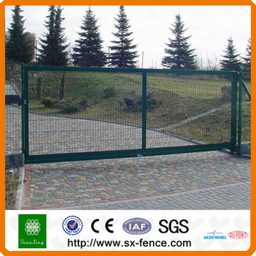 Wire mesh fence metal gate