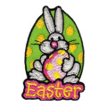 Custom Easter Rabbit Twill Embroidery Patches