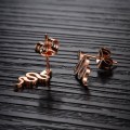 New Arrial Fashion Rose Gold Snake Shape Stud Earring