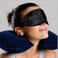 Inflatable car neck support massage travel pillow