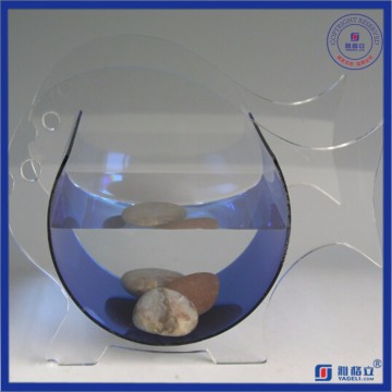 Irregular Plexiglás redondo de acrílico Fish Tank
