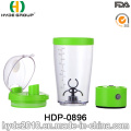 Venda quente BPA livre plástico proteína Shake elétrico garrafa portátil Vortex pó Shaker (HDP-0896)