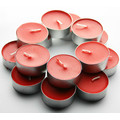 Wedding dresses color scented tealight candles