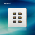 3 Gangs Lighting Switch Touch Panel Aluminiumlegierung Material (ID-ST1000L3)