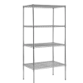 Easy Assembly  Chrome Wire Showing Shelf