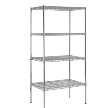 Easy Assembly  Chrome Wire Showing Shelf