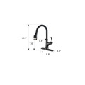 Stainless Steel Faucet Black Finish Modern Design