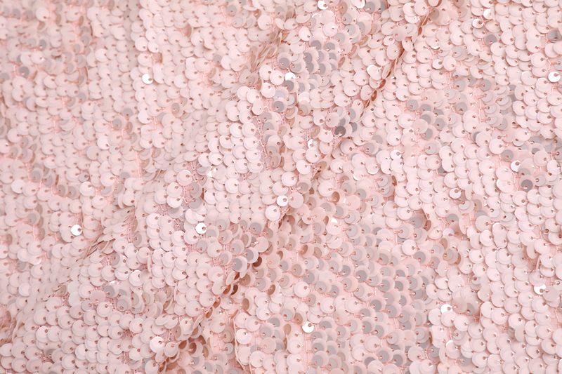 Sequin Embroidery On Chiffon Ground