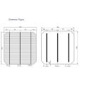 156mm Mono Solar Cells 3bb/4bb From 17%-19.2%