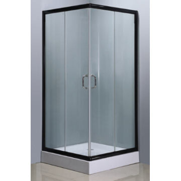 Simple Square Shower Room with Black Color Aluminum Finish (E-07Black)