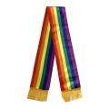 custom design digital printed LGBT rainbow scarf