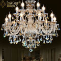 entrance hall crystal chandelier lighting, modern Gold Iron ceiling chandelier