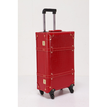 equipaje de maleta de cuero de PU durable