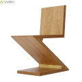 Rietveld Natural Zig Zag Wood Dining Stable