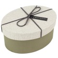 Oval rigid storage box in 3 size